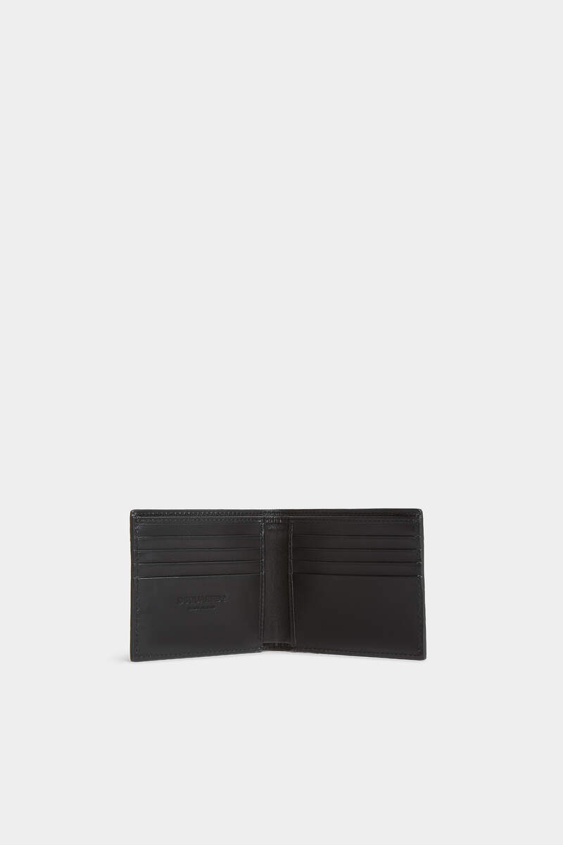 DEEP BLACK LEATHER WALLET - 3