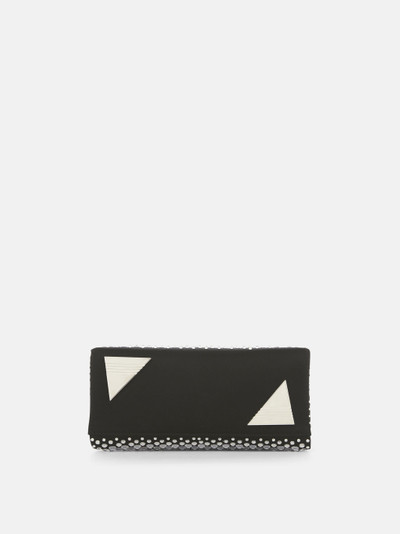 THE ATTICO ''MIDNIGHT'' BLACK AND CRYSTAL MINI CLUTCH outlook