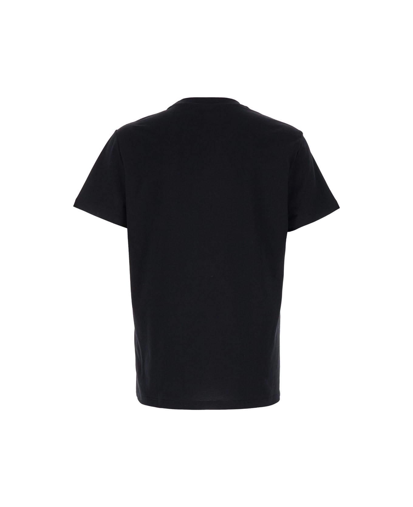 Black Cotton T-shirt - 2