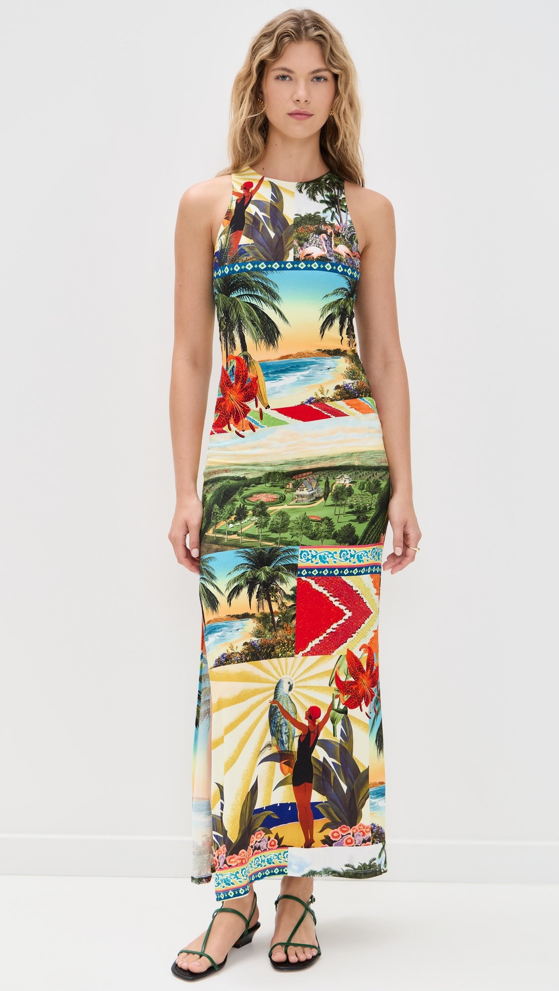 Pania Racer Neck Maxi Dress - 6