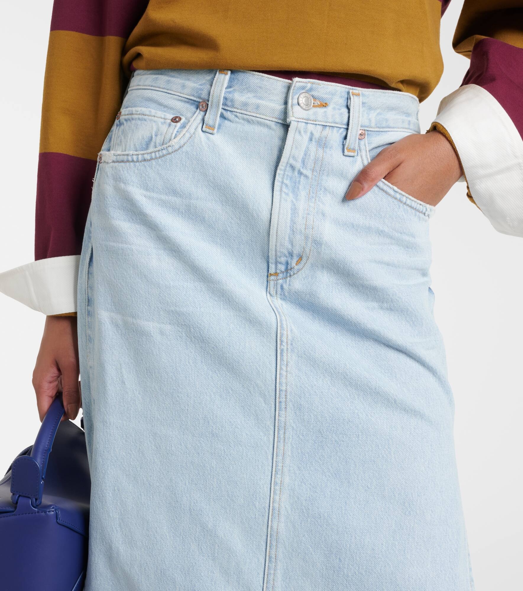 Astrid Slice denim maxi skirt - 4