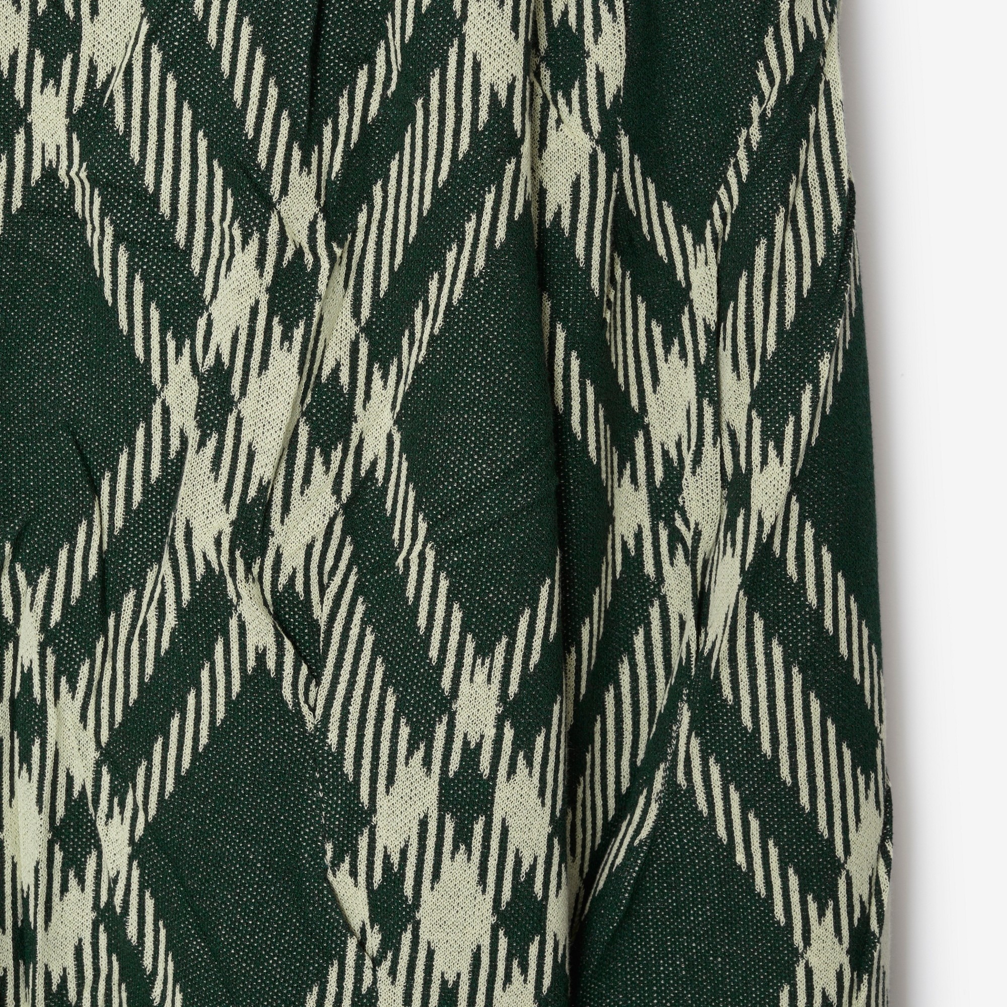 Check Cotton Blend Sweater - 6