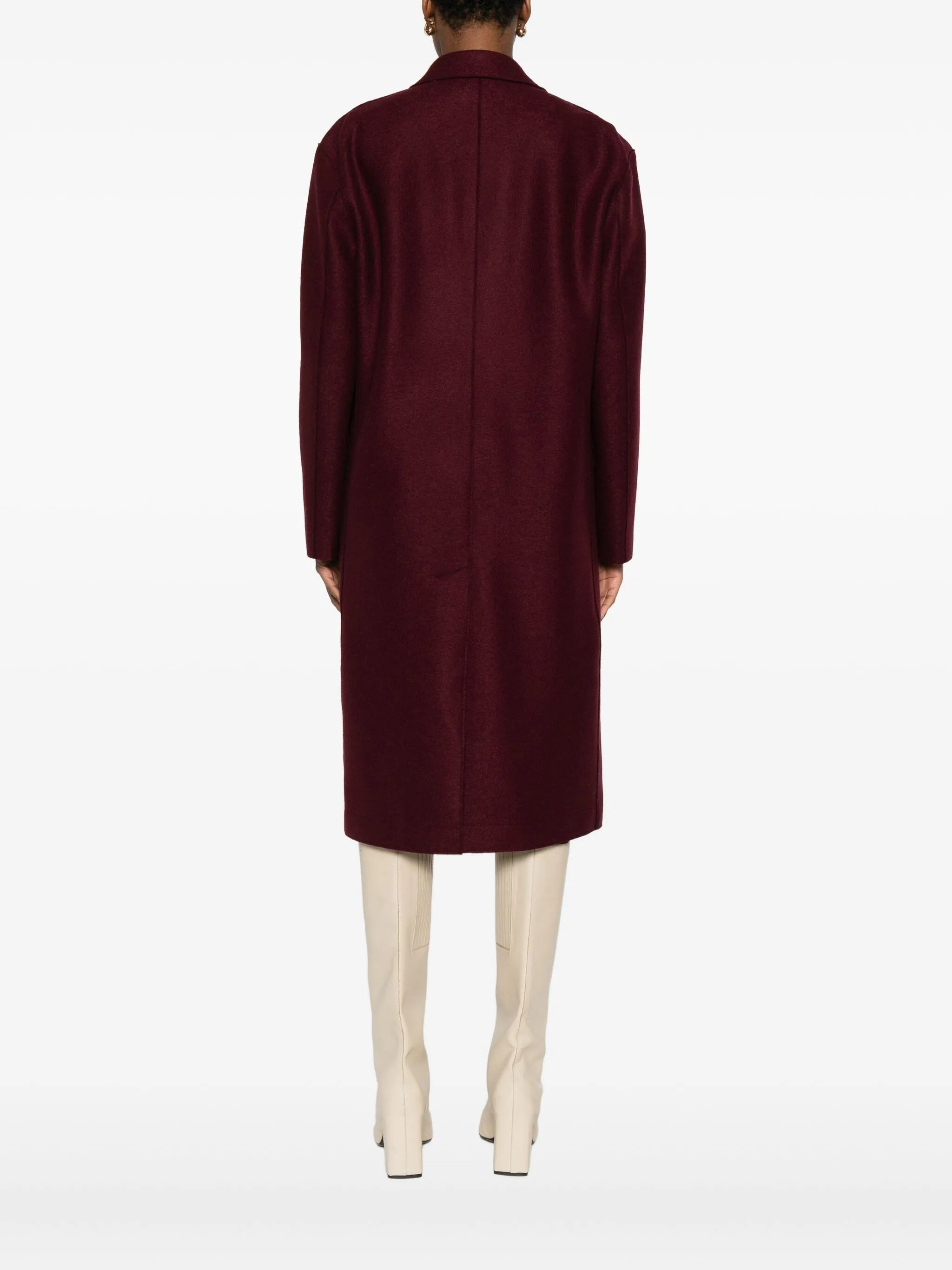 Harris Wharf London Chester Button-fastening Wool Coat - 3