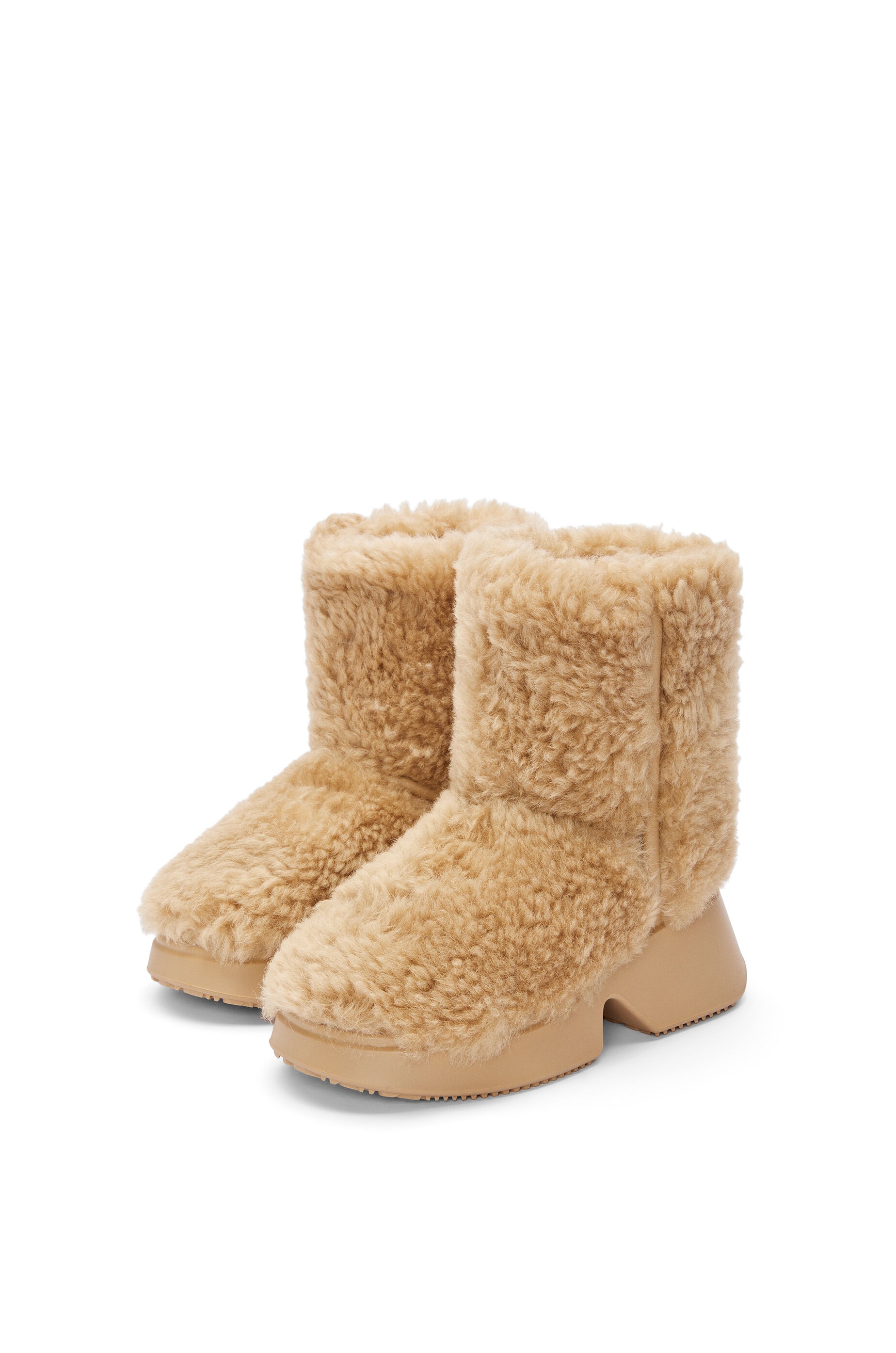 Wedge boot in shearling - 2