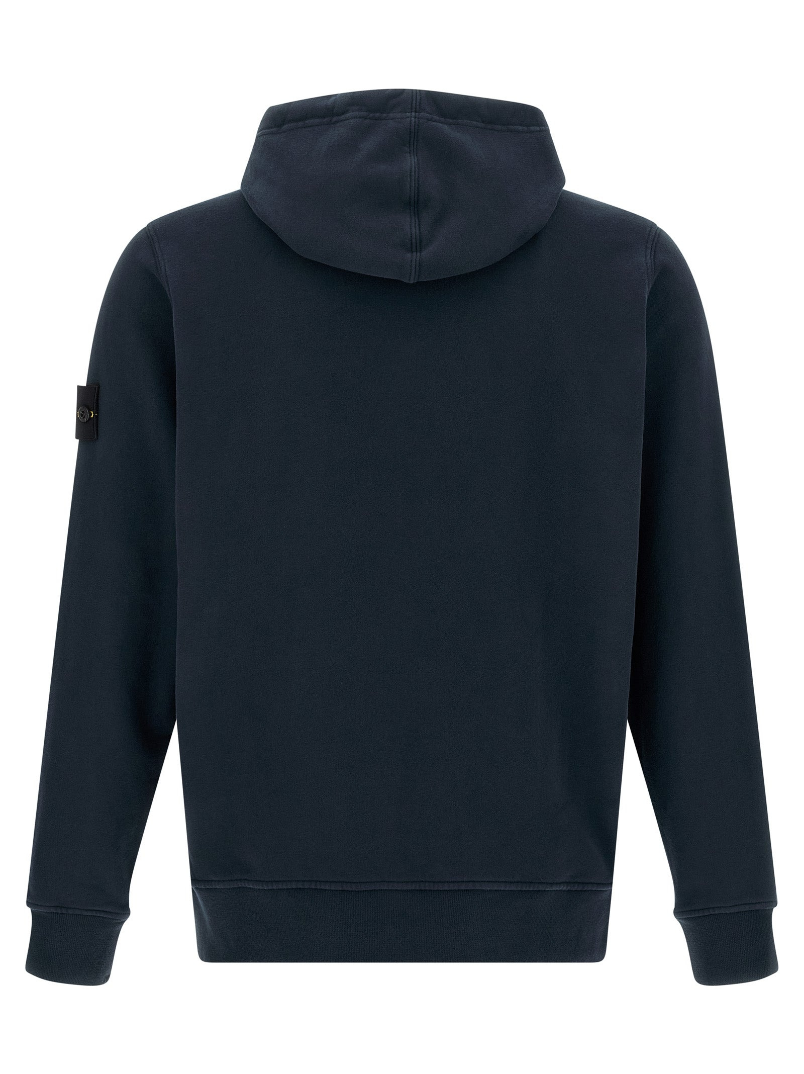 Logo Badge Hoodie Sweatshirt Blue - 2