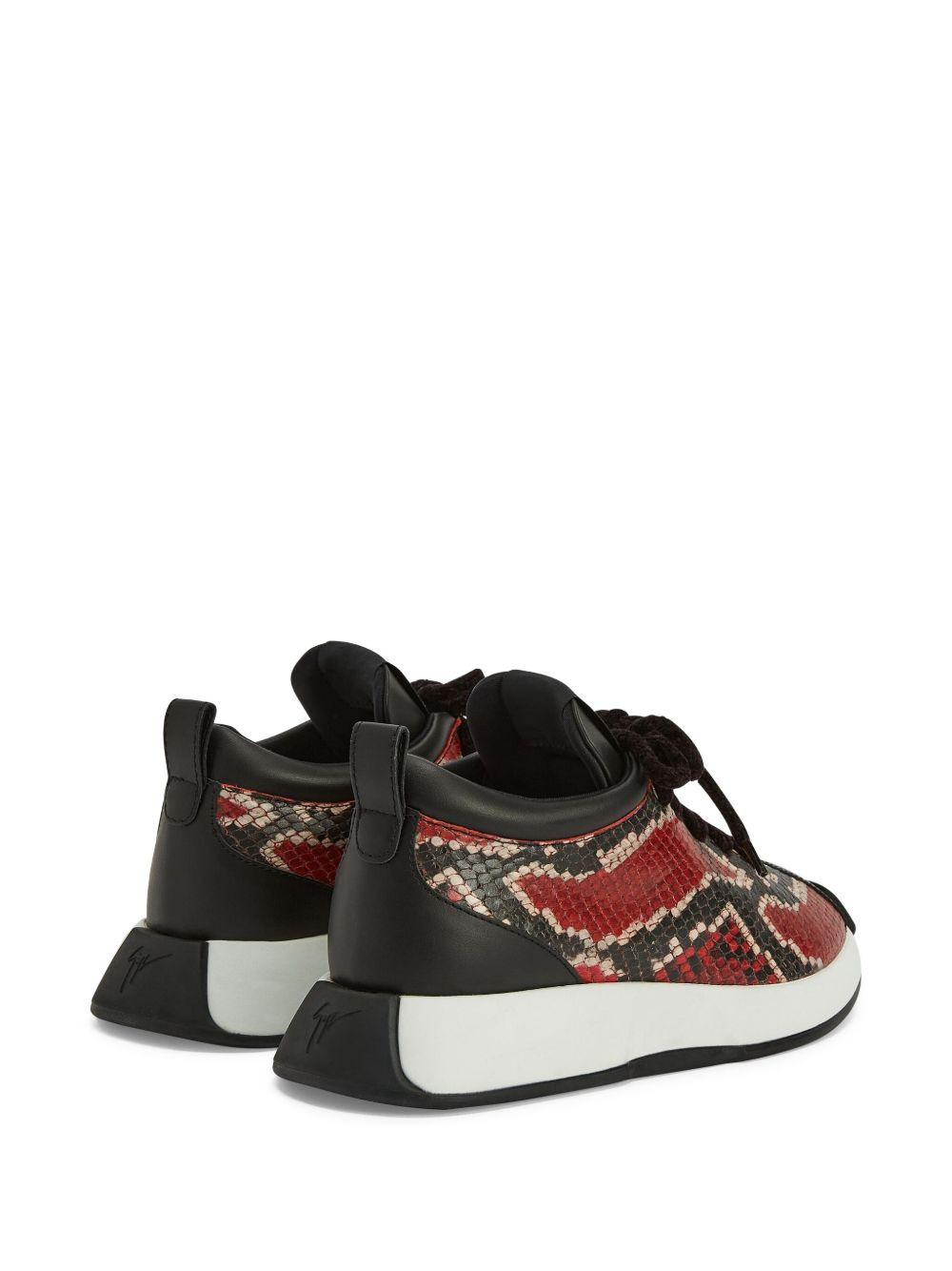 Ferox snakeskin-effect lace-up sneakers - 3