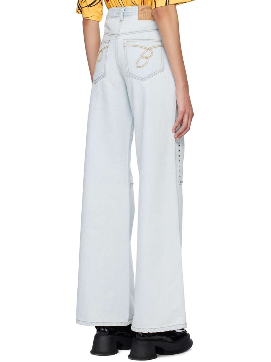 Blue Stud Jeans - 3