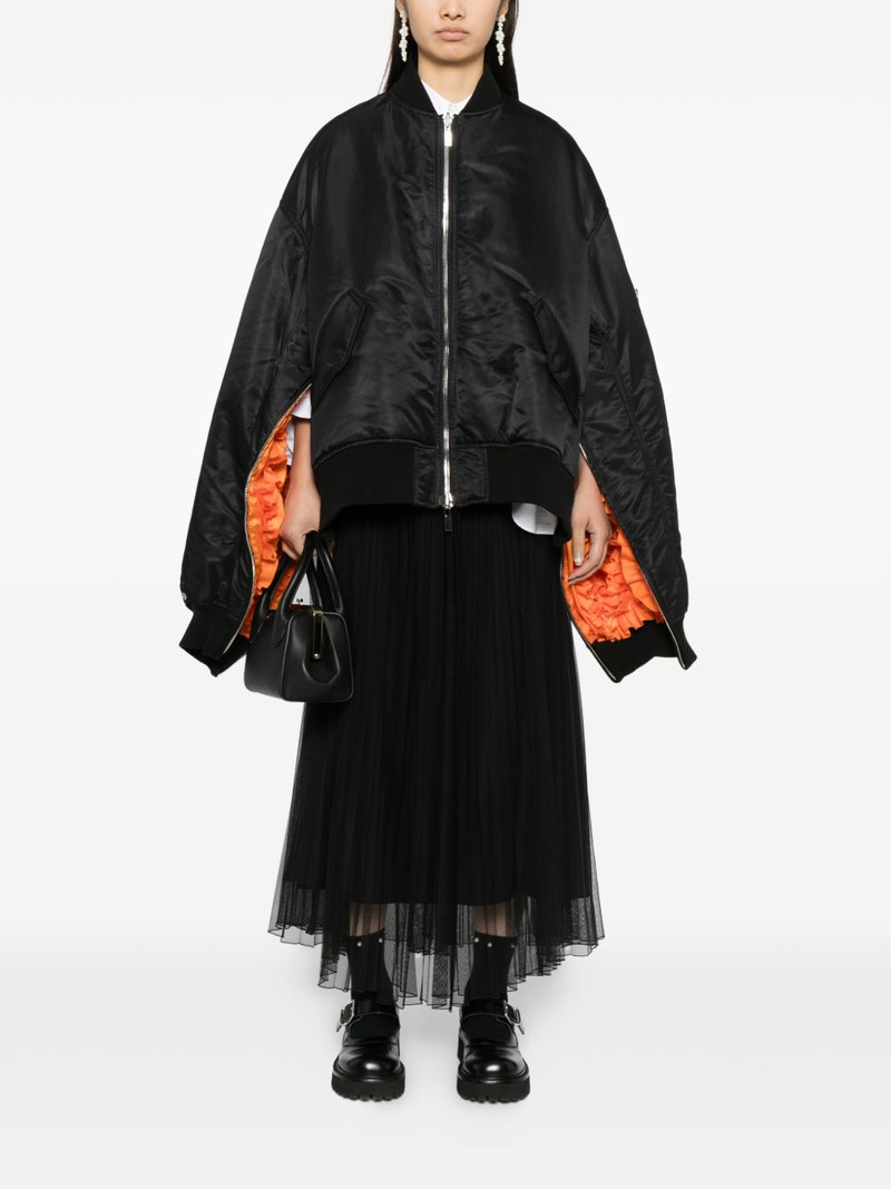 Noir Kei Ninomiya zipped bomber jacket outlook
