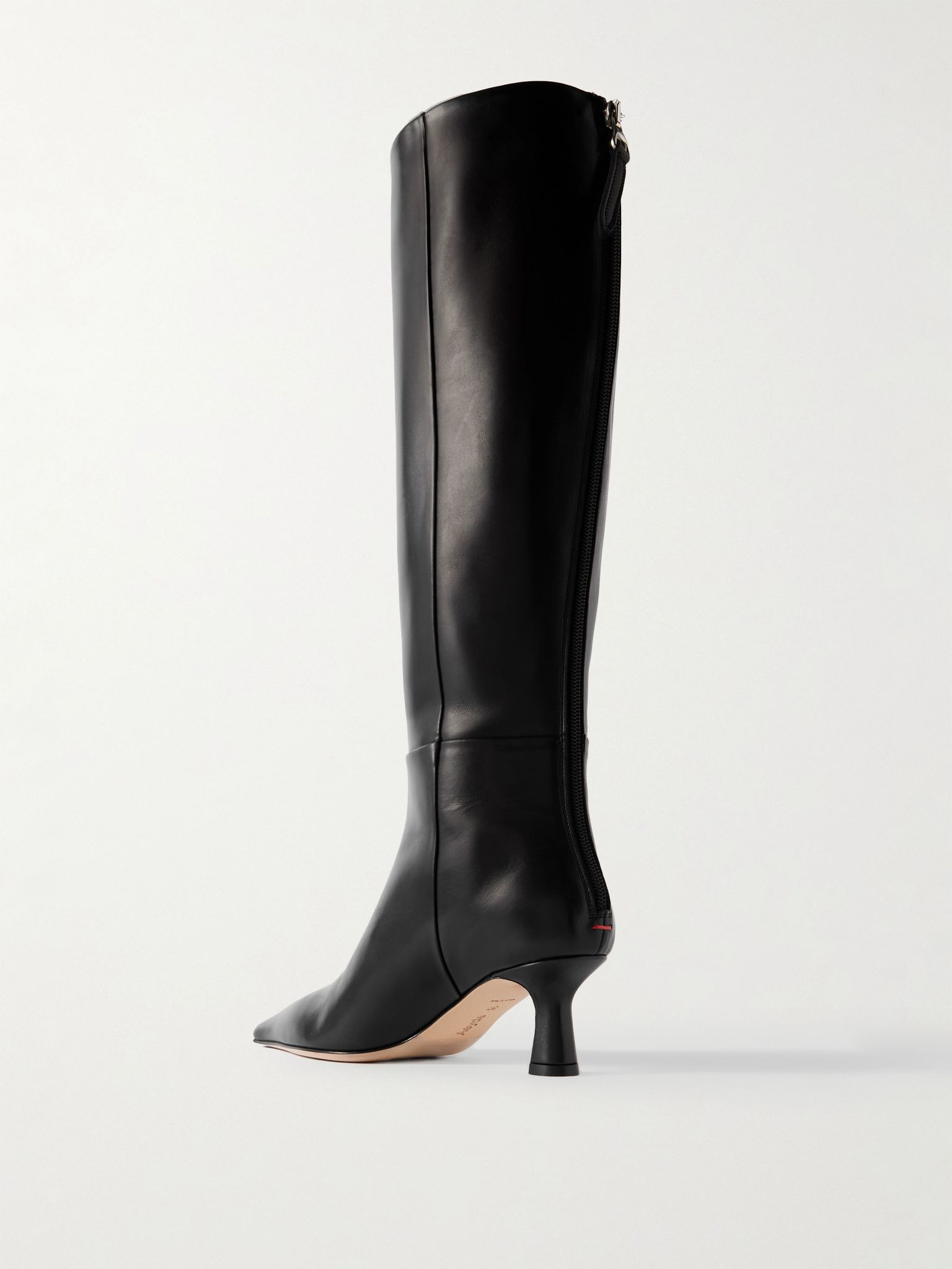 Rhea leather knee boots Black - 3