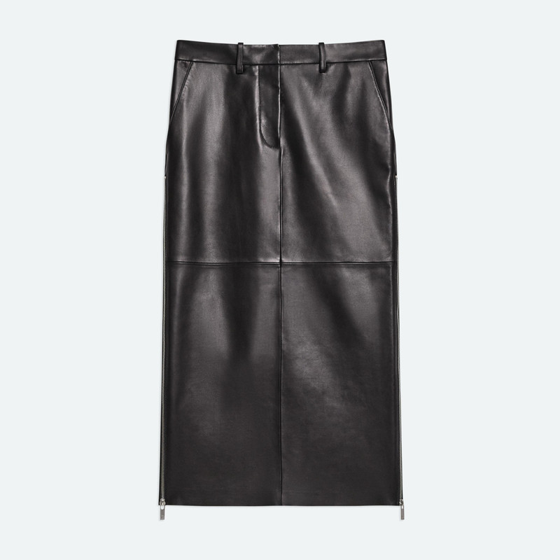 LEATHER ZIP SKIRT 1
