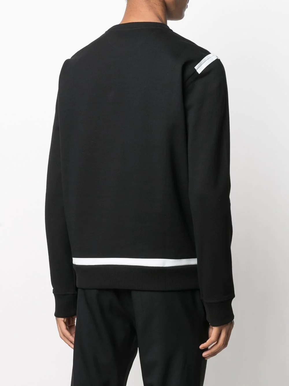 contrast-trim sweatshirt - 4