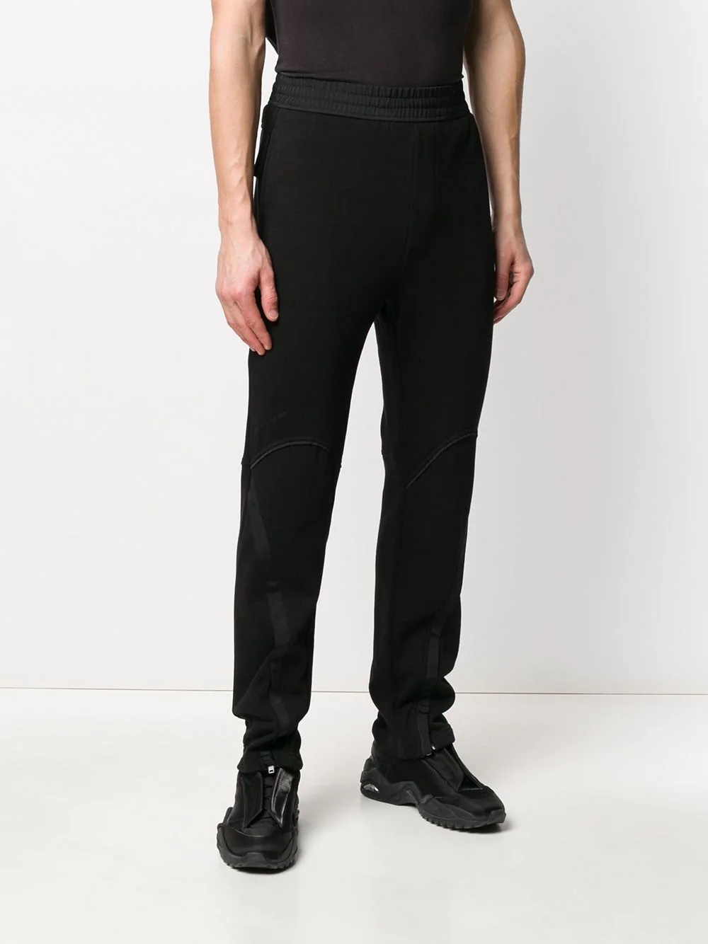 zip detail track pants - 3