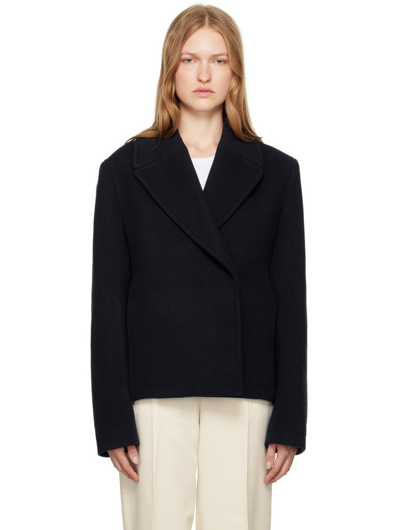 Navy Cropped Jacket 1