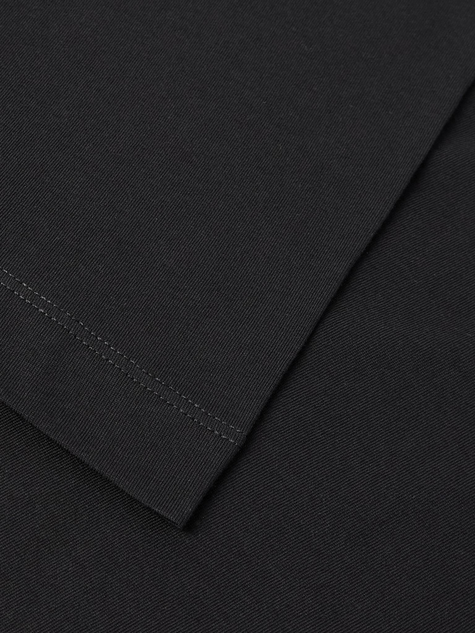 Cotton-Jersey T-Shirt Black - 4