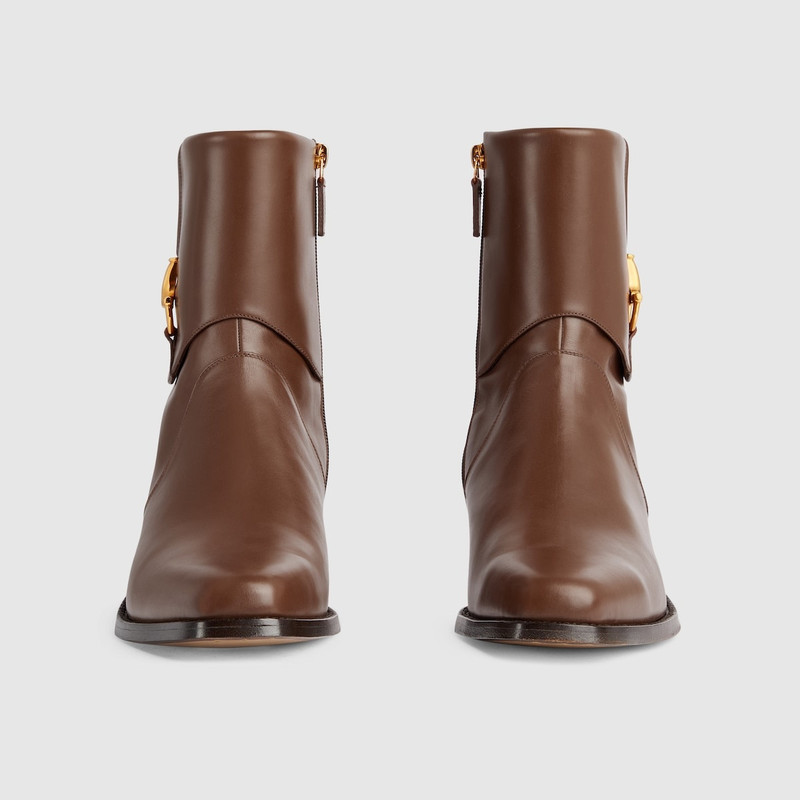 GUCCI Men's ankle boot with Horsebit detail outlook