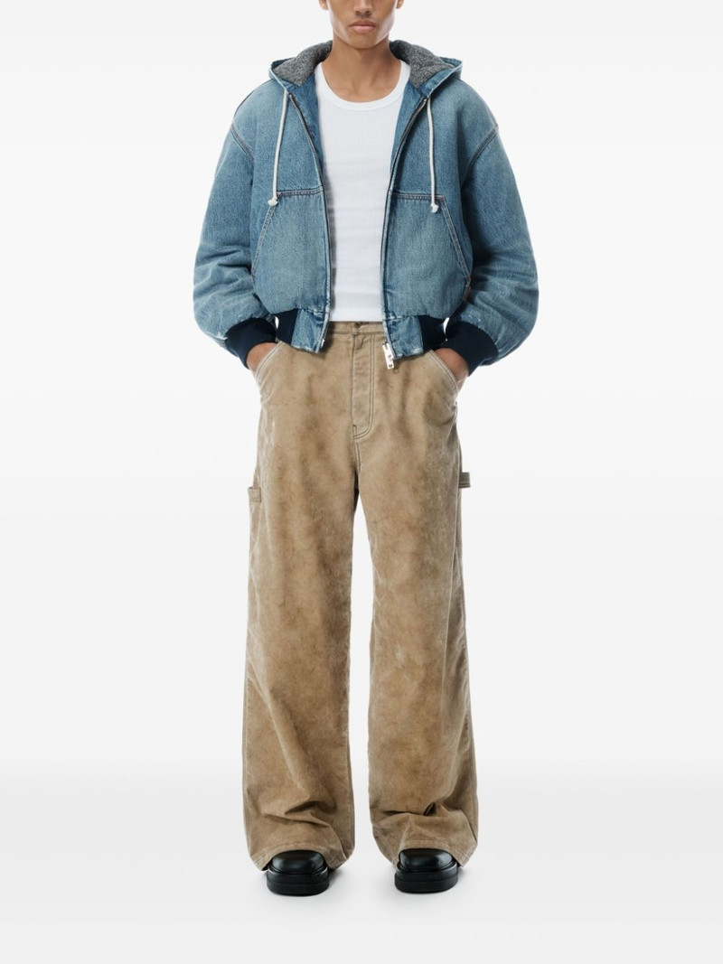 Alexander Wang denim bomber jacket outlook