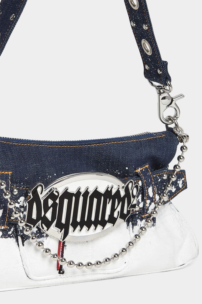 GOTHIC DSQUARED2 DENIM BELT BAG - 4