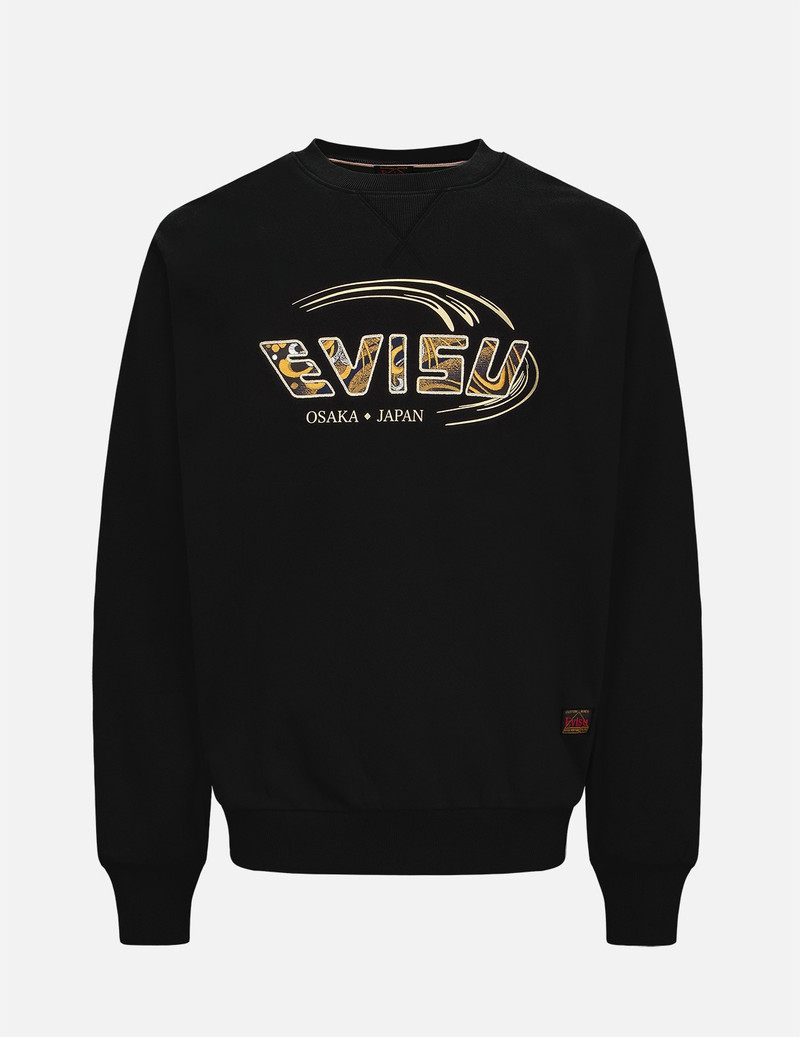 TATTOO KOI-PATTERN LOGO PRINT SWEATSHIRT 1