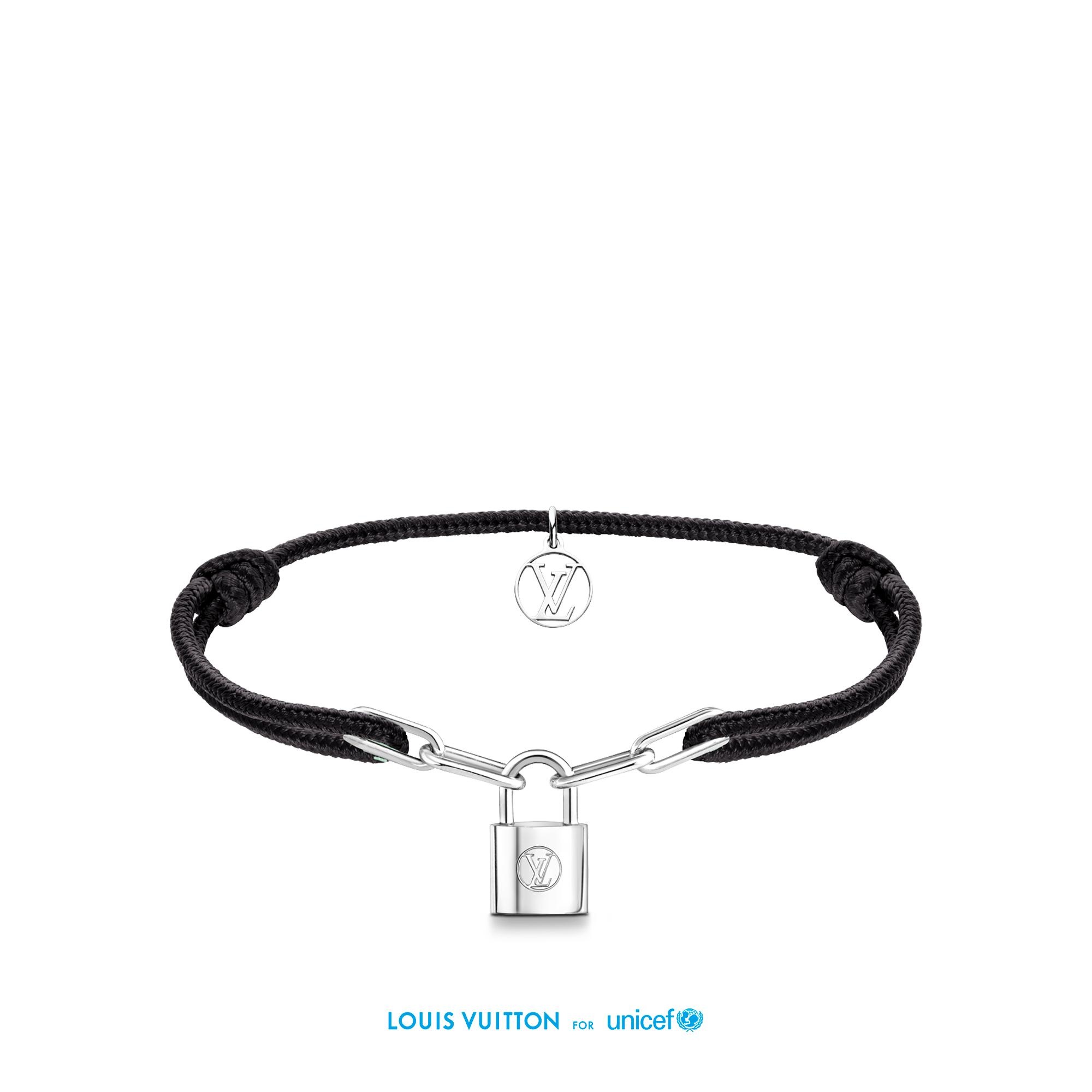 Silver Lockit X Virgil Abloh Bracelet, Sterling Silver And Black Cord - 1