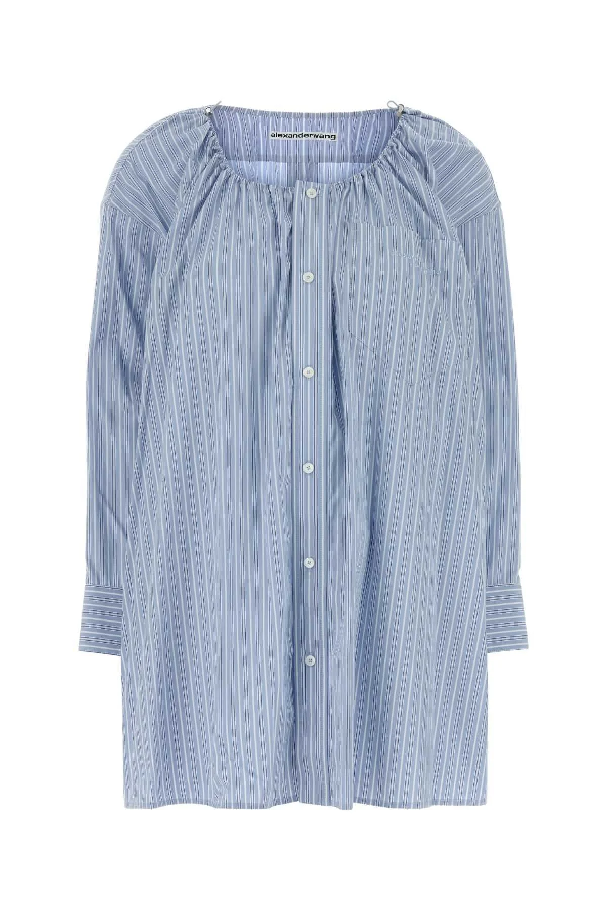 Alexander Wang Women Embroidered Poplin Shirt Dress - 1