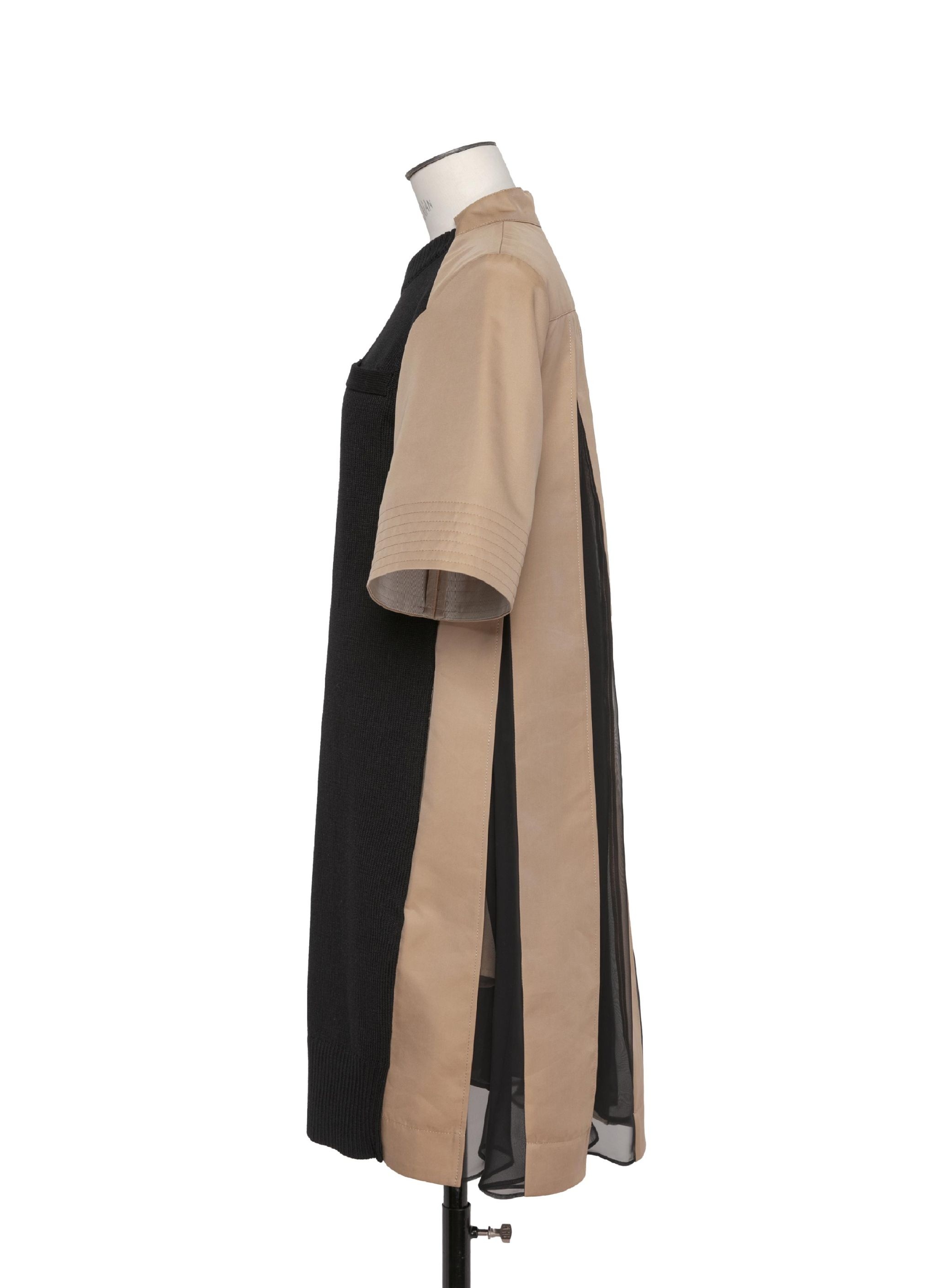 国内より1WEEK【sacai】Cotton Gabardine x Knit Dress sacai サカイ 24SS Cotton Gabardine x Knit Dress コットン