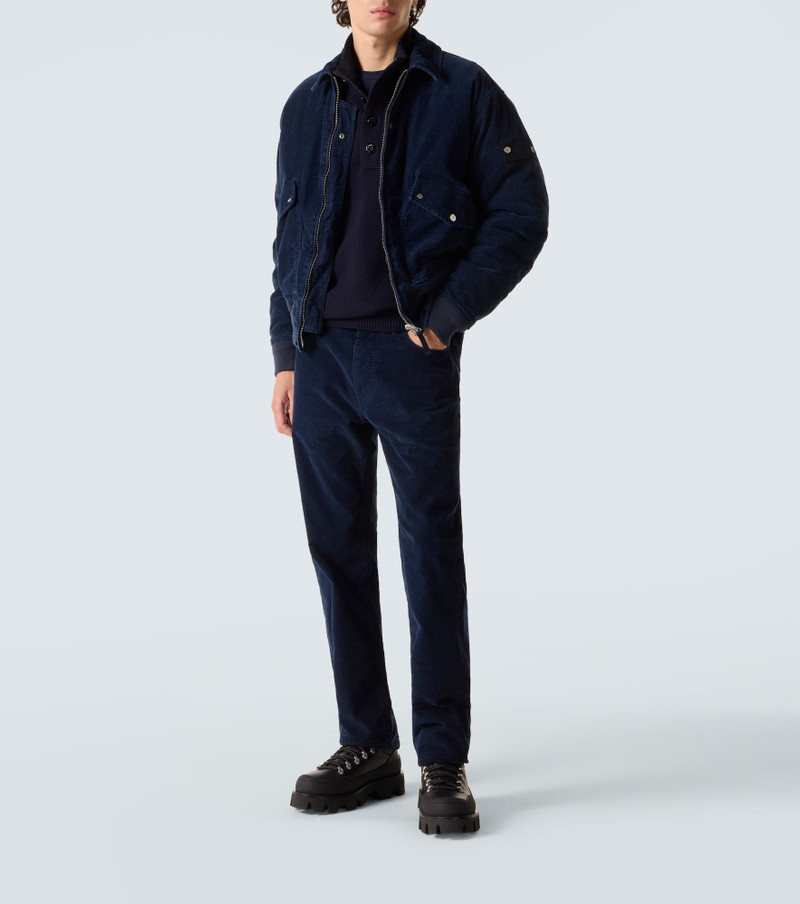 Stone Island Compass wool-blend polo sweater outlook