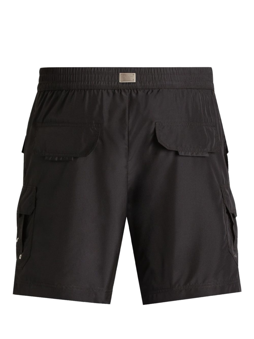 tag-detail swim shorts - 2