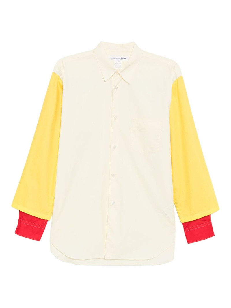 colour-block pocket shirt 1