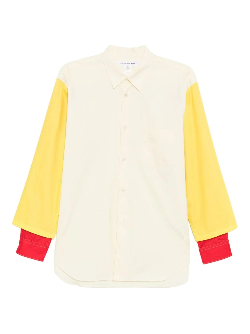 colour-block pocket shirt - 1