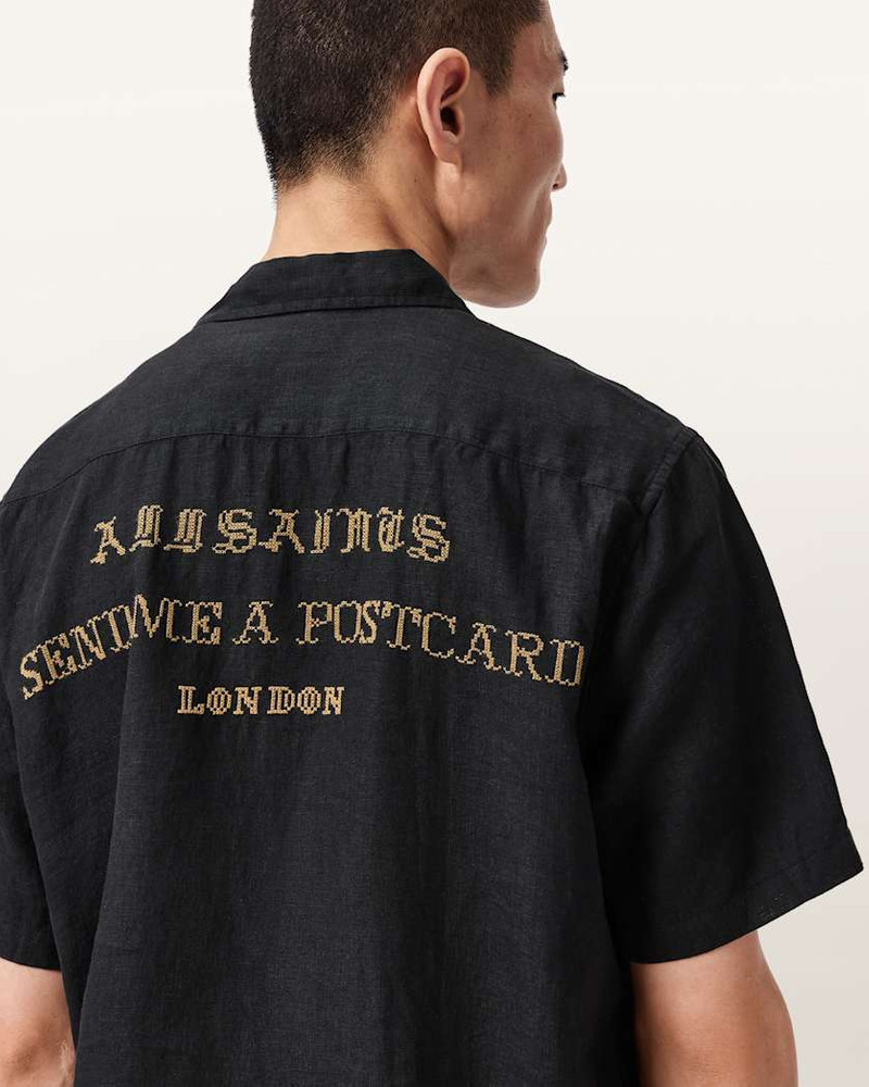 DUNLOE SHORT SLEEVE BOXY LINEN SHIRT 3