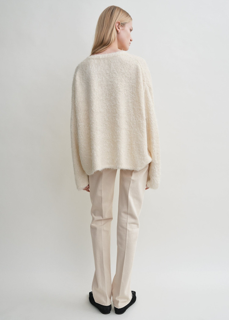 Boxy silk knit cream 4