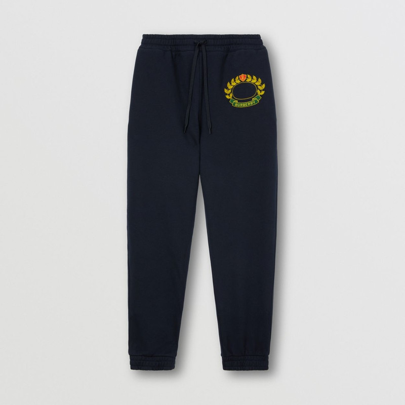 Oak Leaf Crest Cotton Jogging Pants 1