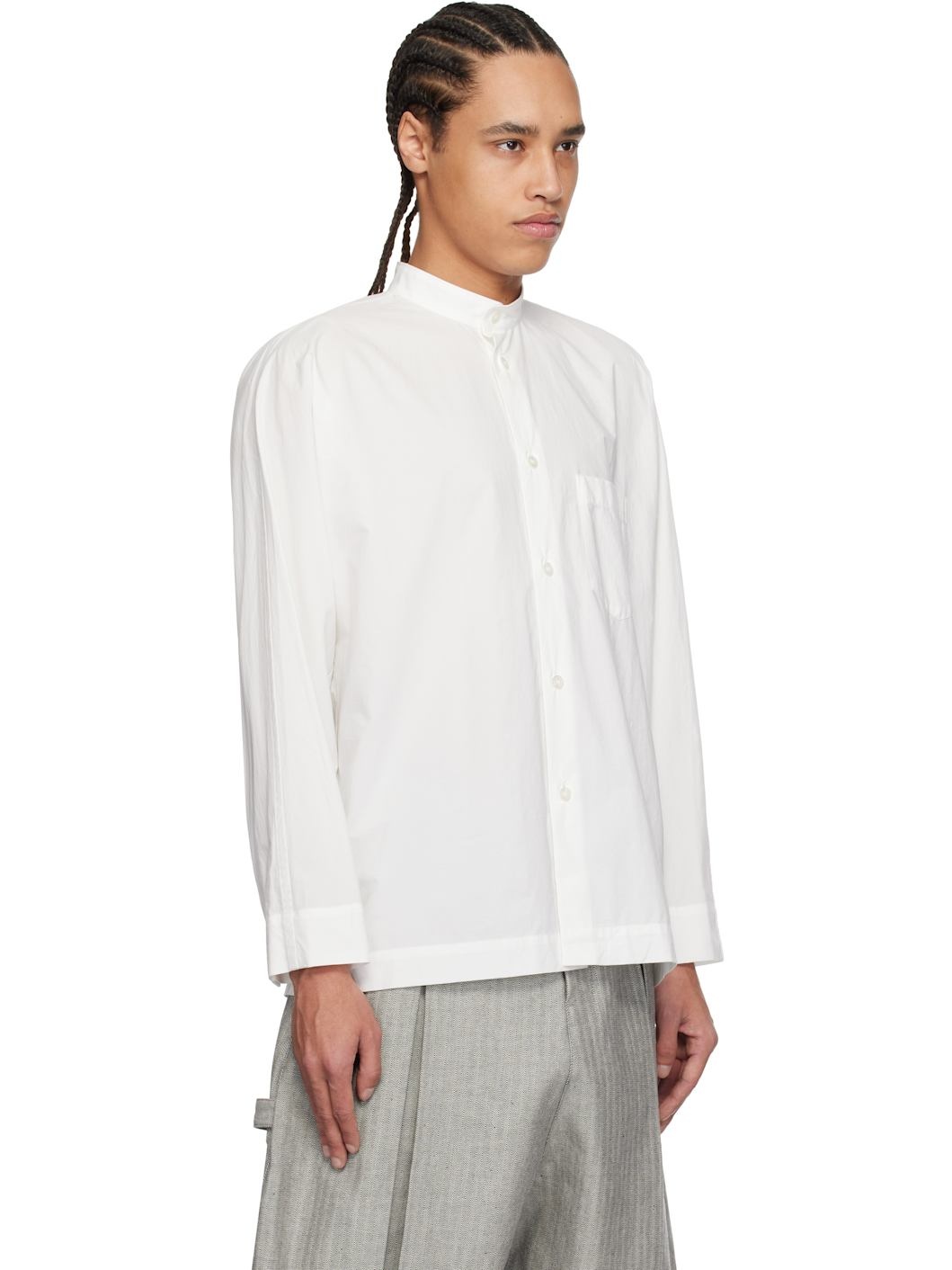 White Streamline Shirt - 2