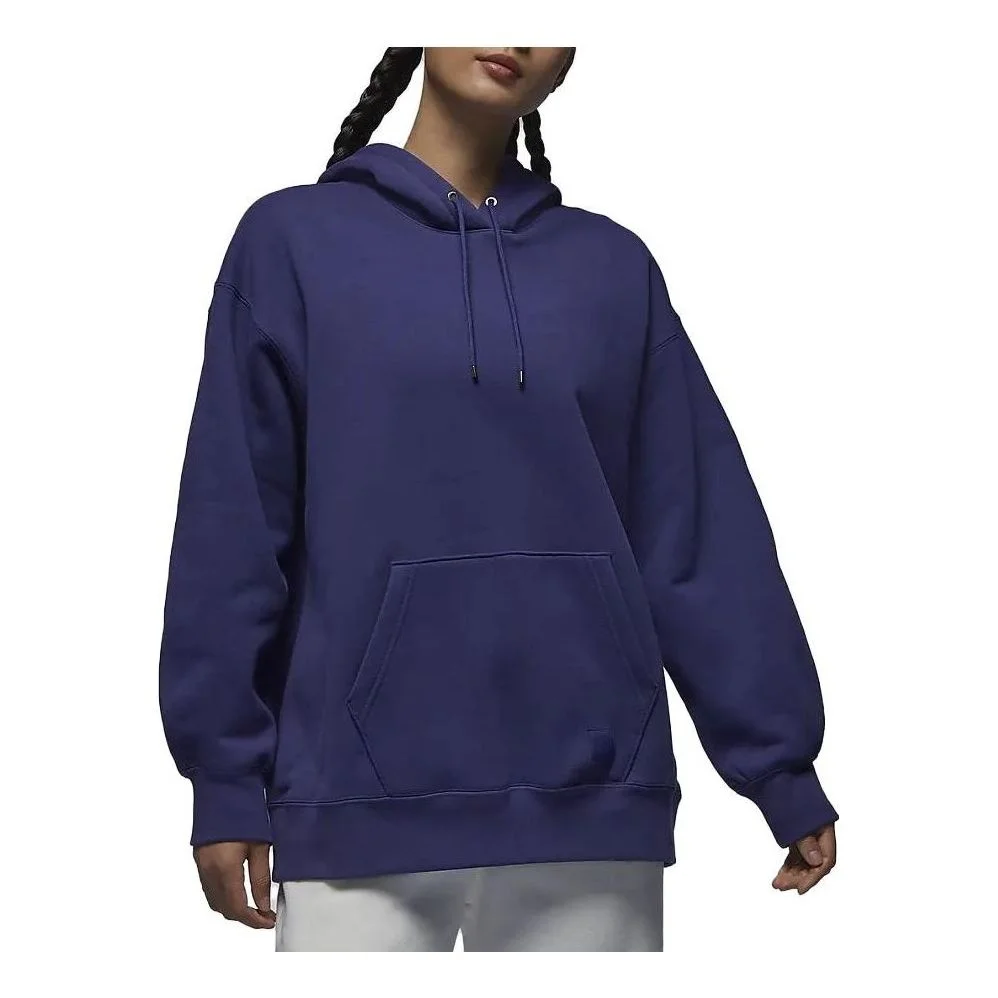 (WMNS) Air Jordan Flight Fleece Hoodie 'Purple' FB5111-502 - 1