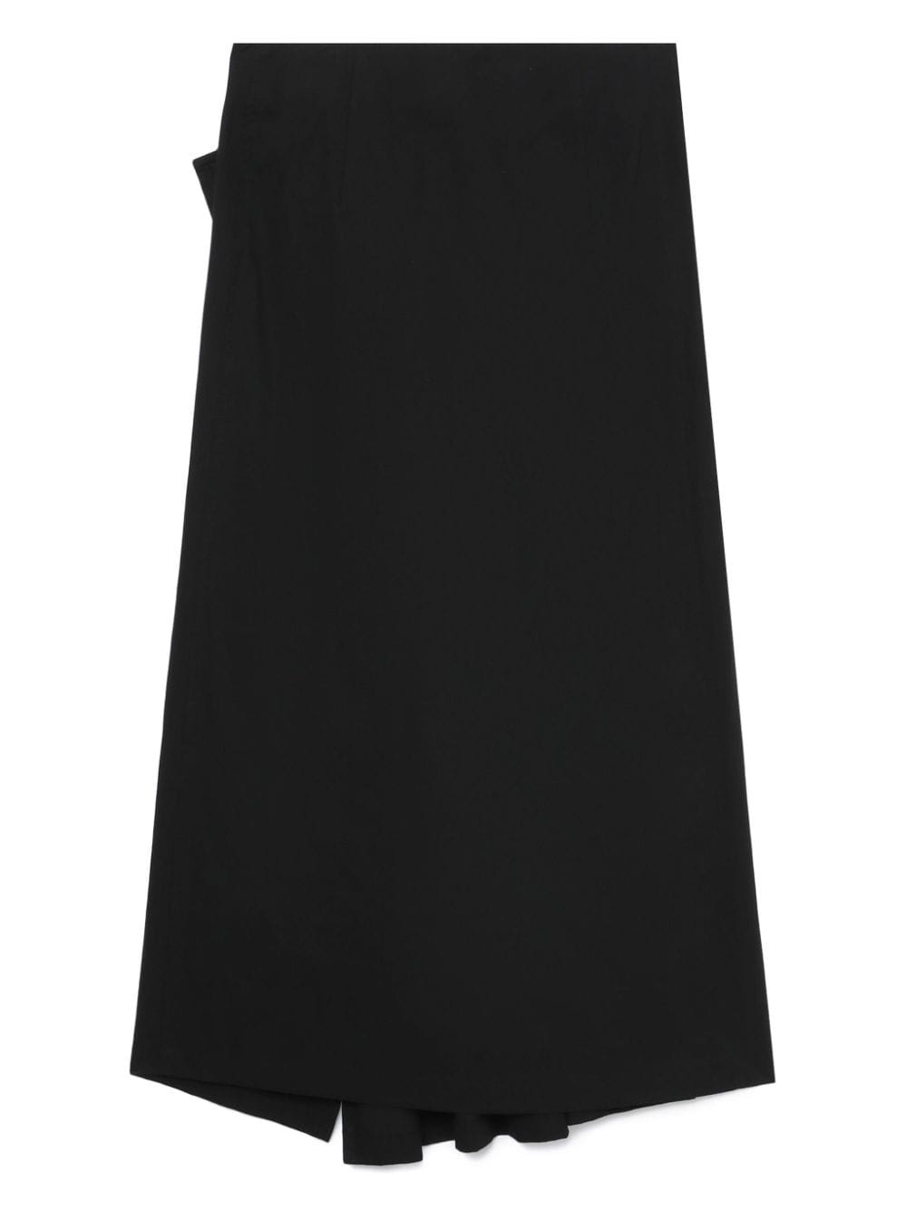 asymmetric poplin midi skirt - 6