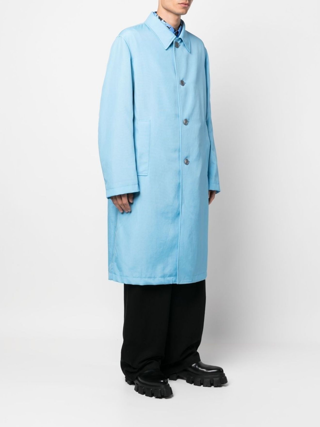 Rankle button-down single-breasted coat - 3