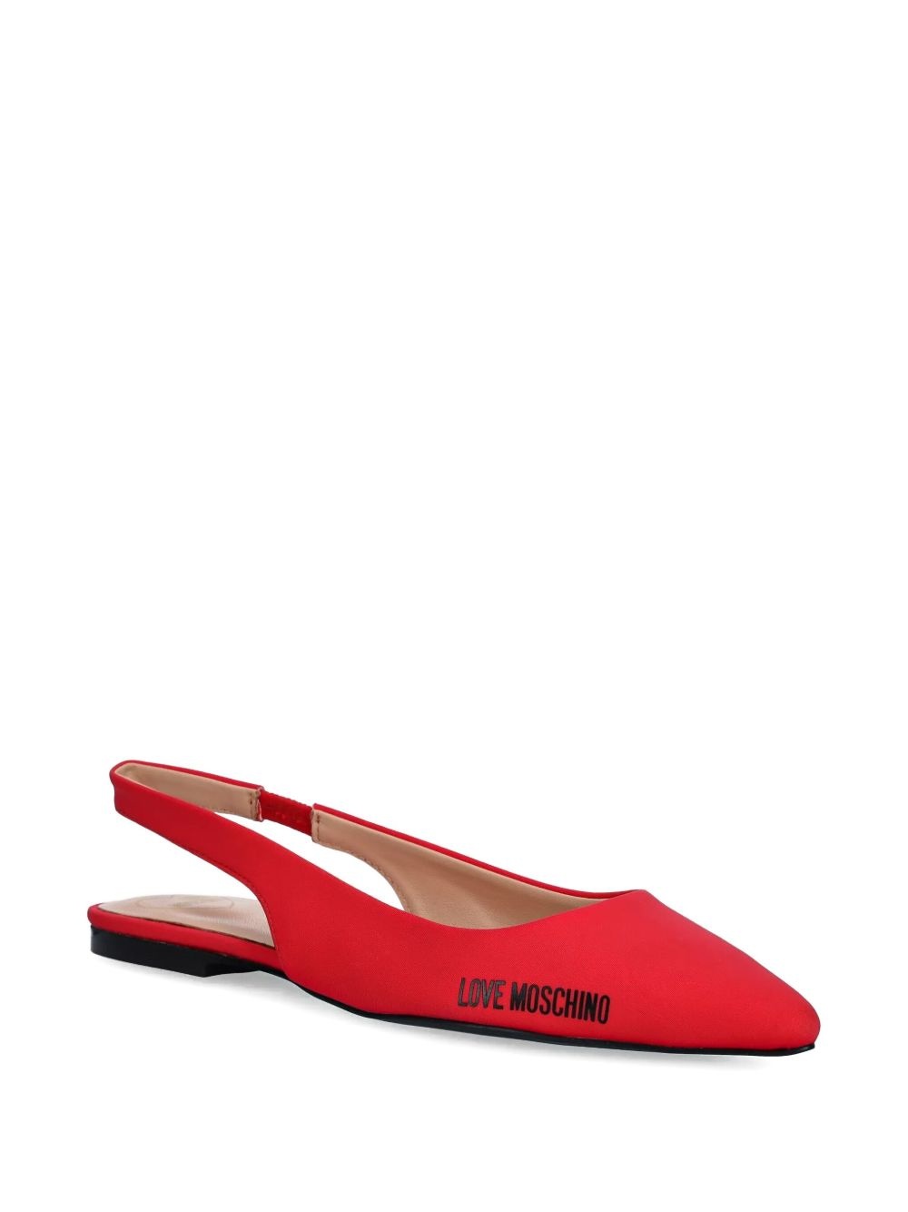logo-print ballerina shoes - 2