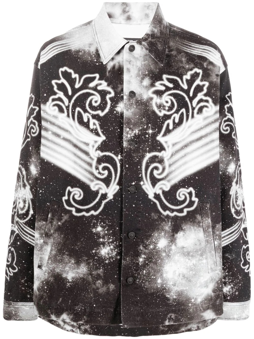 Space Couture-print long-sleeved shirt - 1