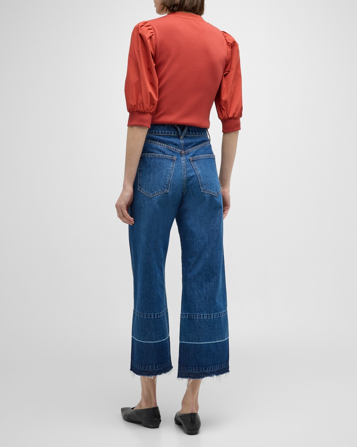 Taylor Cropped High-Rise Wide Jeans - 4