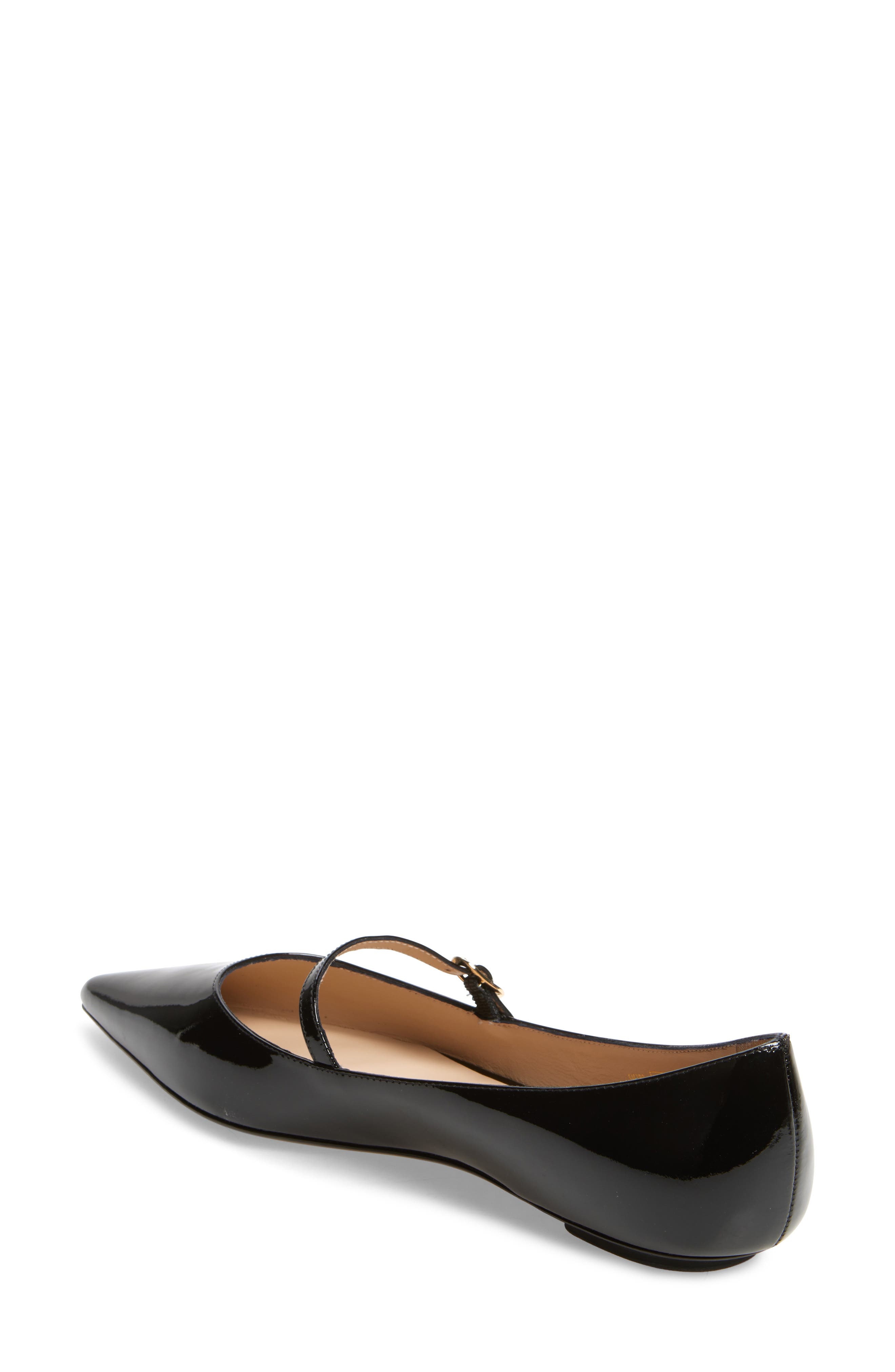 Stuart Weitzman Emilia Mary Jane Flat in Black Patent at Nordstrom - 2