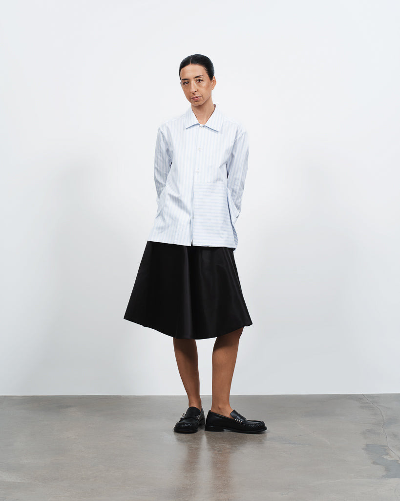 WOMENS TIPPED HEM CIRCLE SKIRT IN BLACK - 5