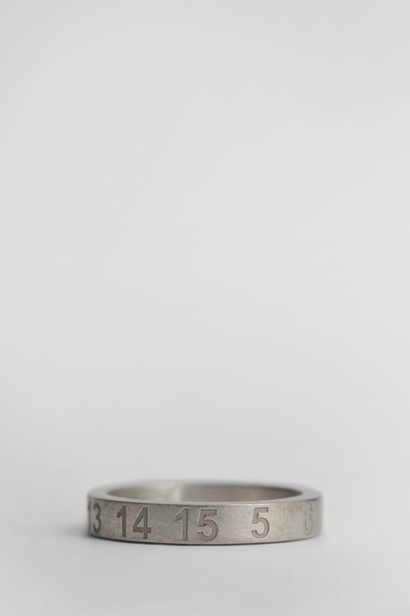 Maison margiela silver engraved numbers ring - 2