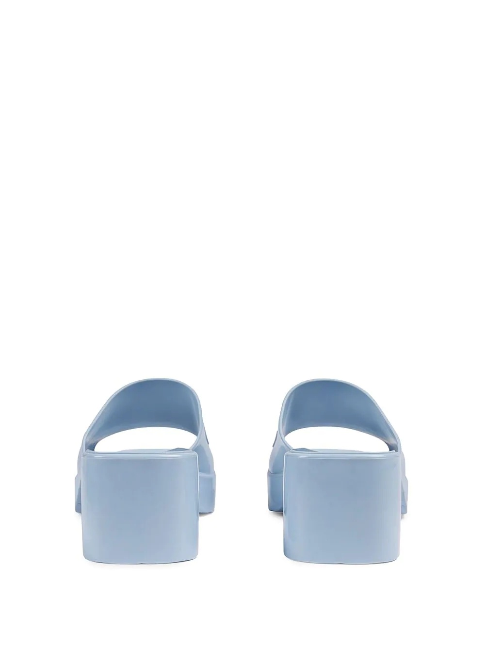 logo low-heel slide sandals - 3