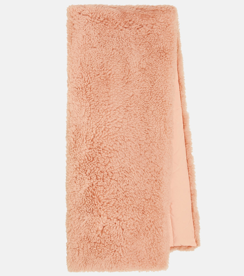Padded shearling scarf - 1