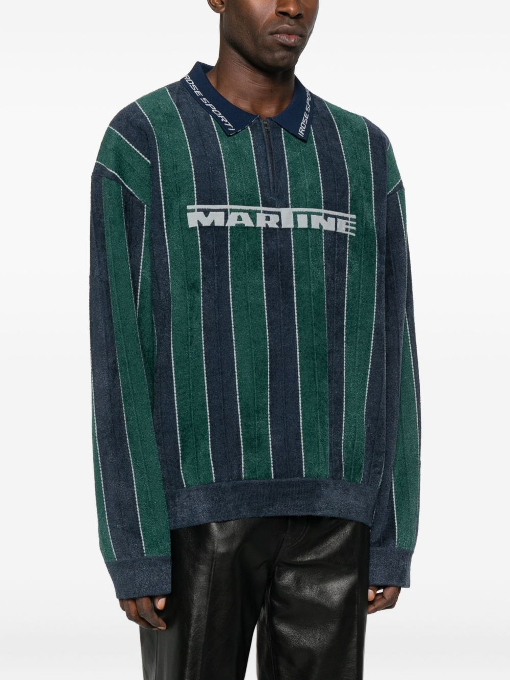 logo-patch polo top - 2
