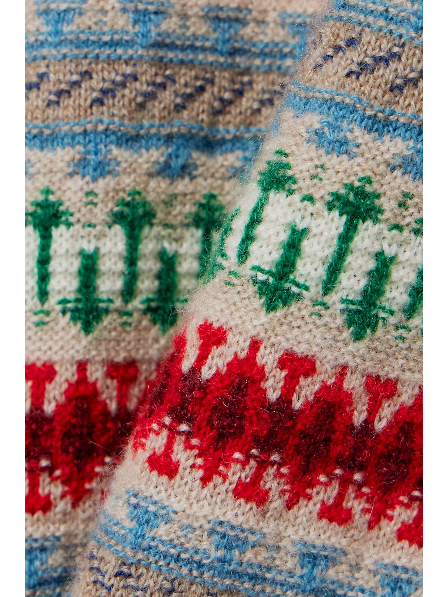 Holiday Noel Fair Isle cashmere-jacquard turtleneck sweater Multi - 5
