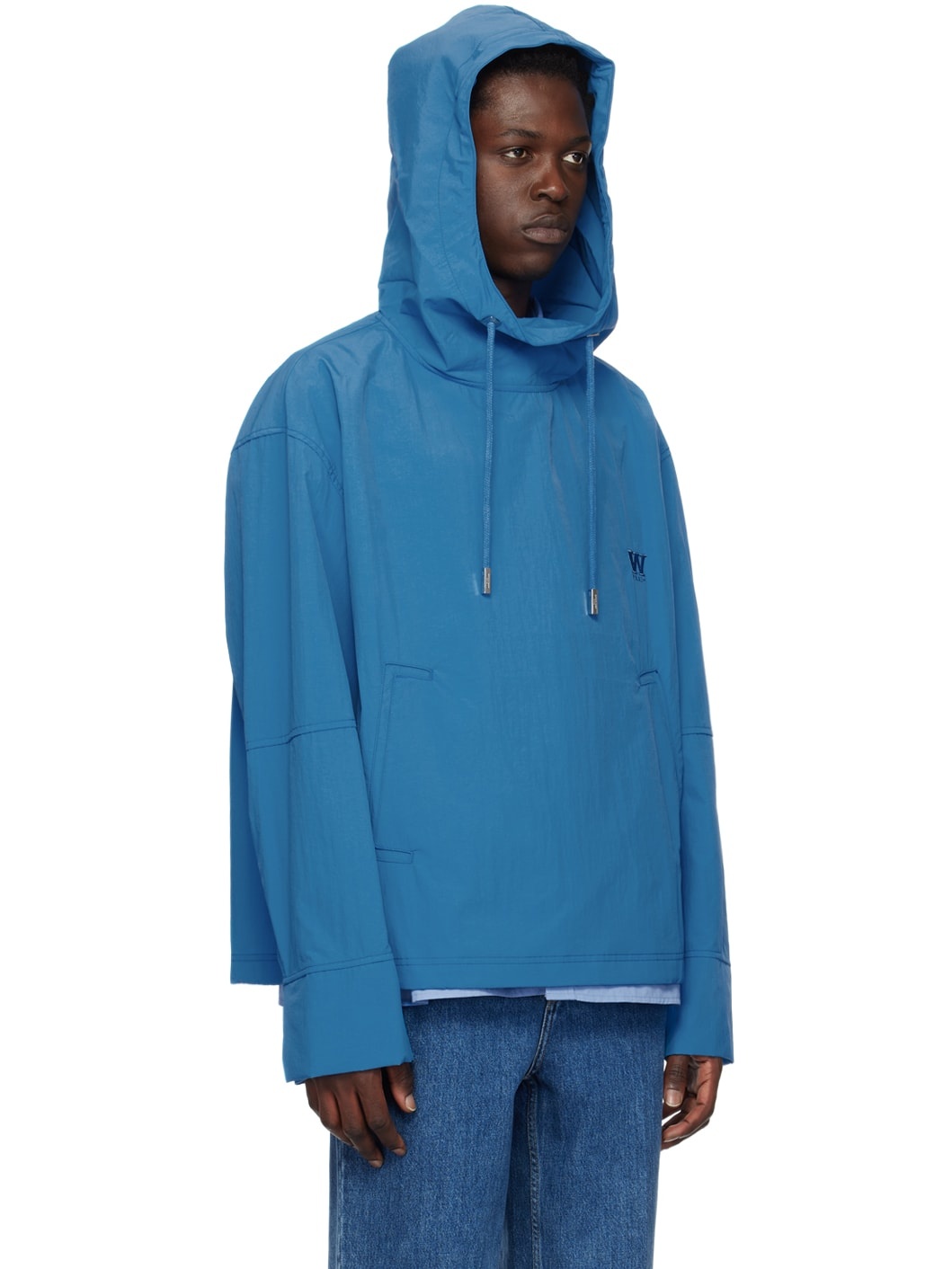 Blue Hooded Jacket - 2