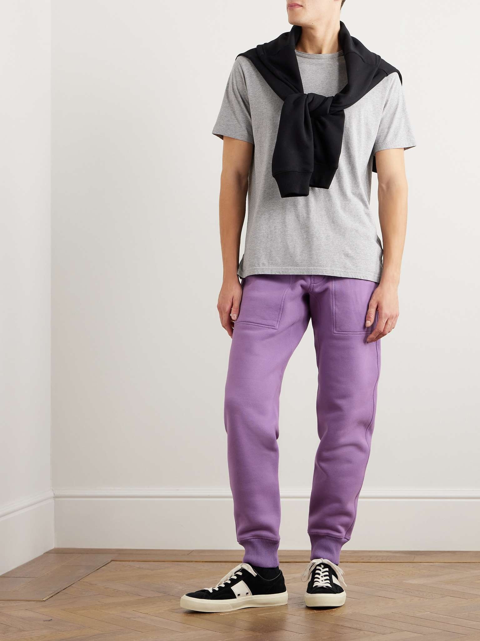 Tapered Garment-Dyed Cotton-Jersey Sweatpants - 2