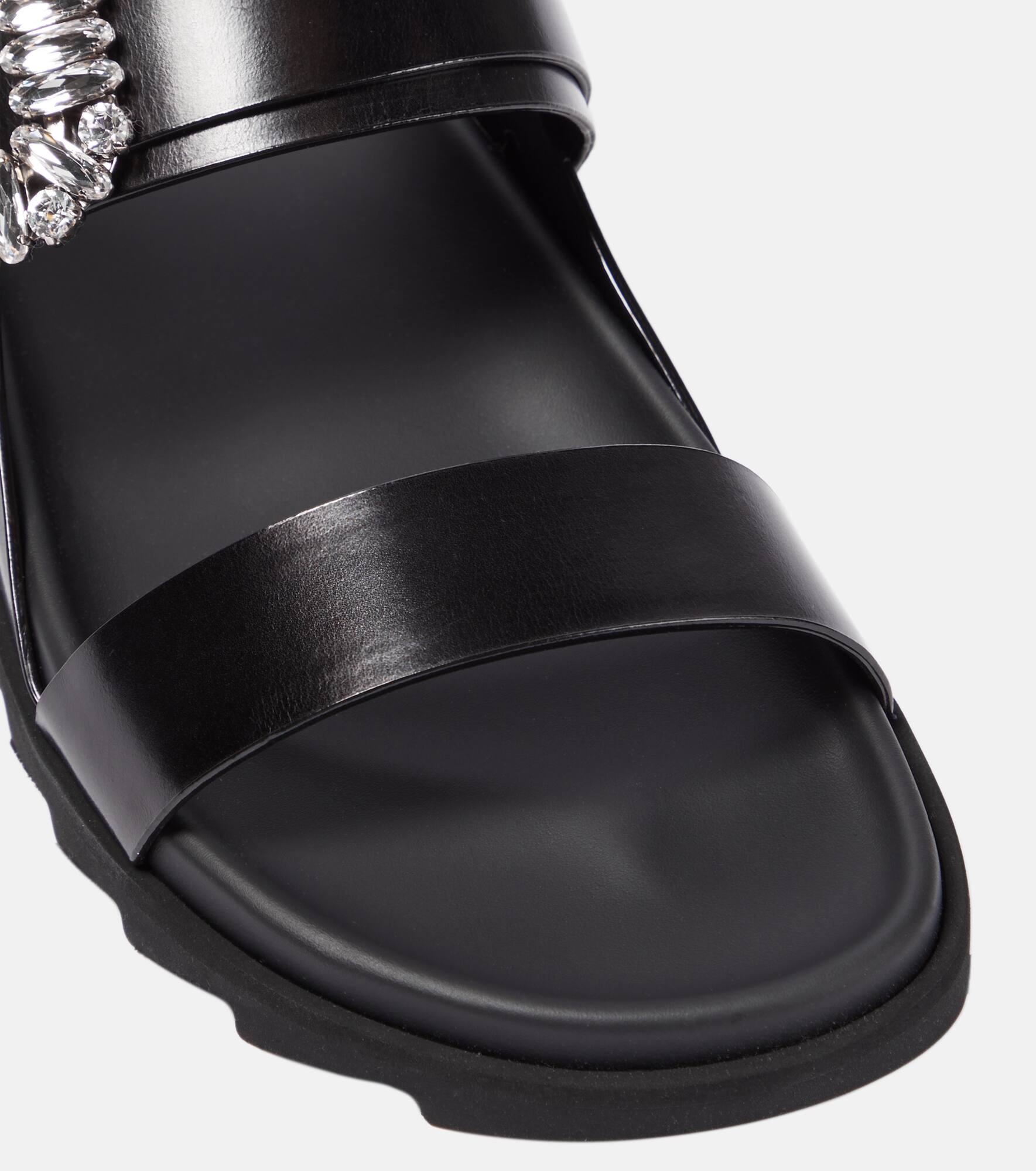 Slidy Viv‘ embellished leather sandals - 6
