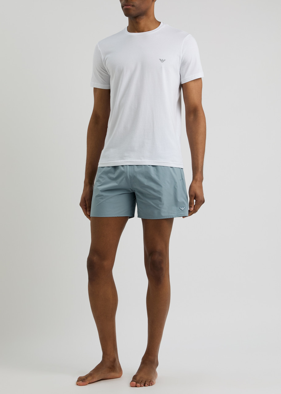 Emporio Armani Logo Shell Swim Shorts - 4
